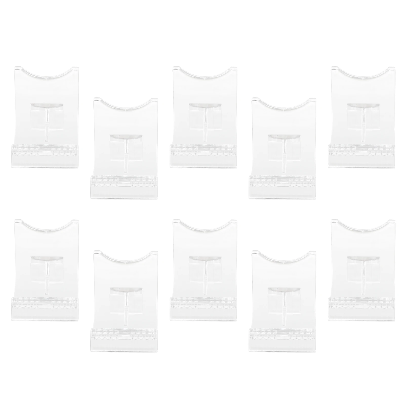 

10Pcs Transparent Display Holder Multi-Functional Desktop Phone Brackets Acrylic Stand Storage Holder for Office Home Coffee