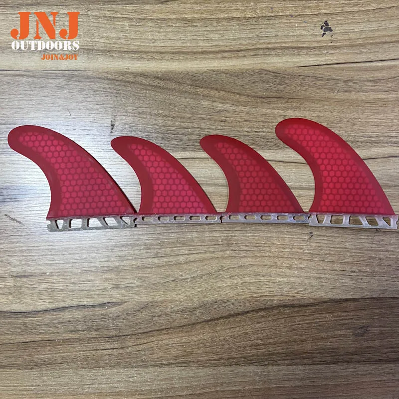 JNJ-FUTURE Surfboard, Quad Fins, 2x G5, 2x Gx, Made from Fiberglass and Honeycomb