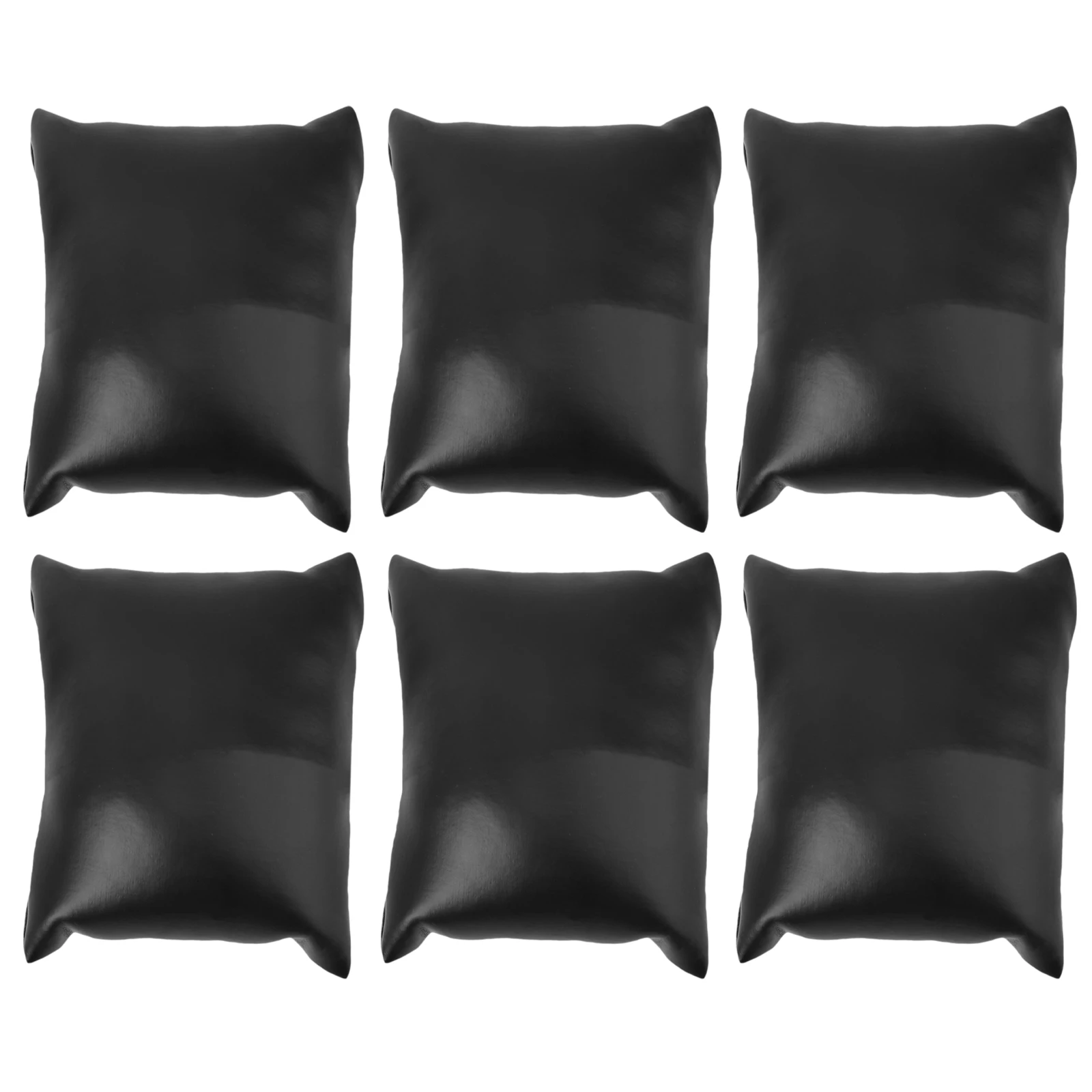

6 Pcs Watch Pillow Stand Screenshot for Painting Jewelry Displays Exhibitors Earring Holder Cushions PU Accessories