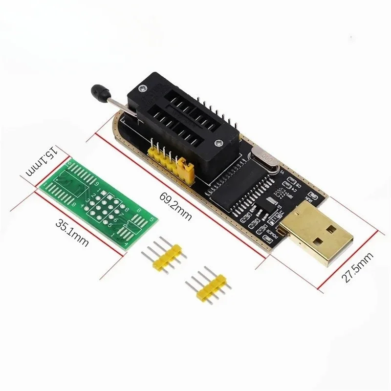 5 sztuk CH341A 24 25 serii EEPROM Flash BIOS Moduł programatora USB + SOIC8 SOP8 Klips testowy do EEPROM 93CXX / 25CXX / 24CXX — zdjęcie 4