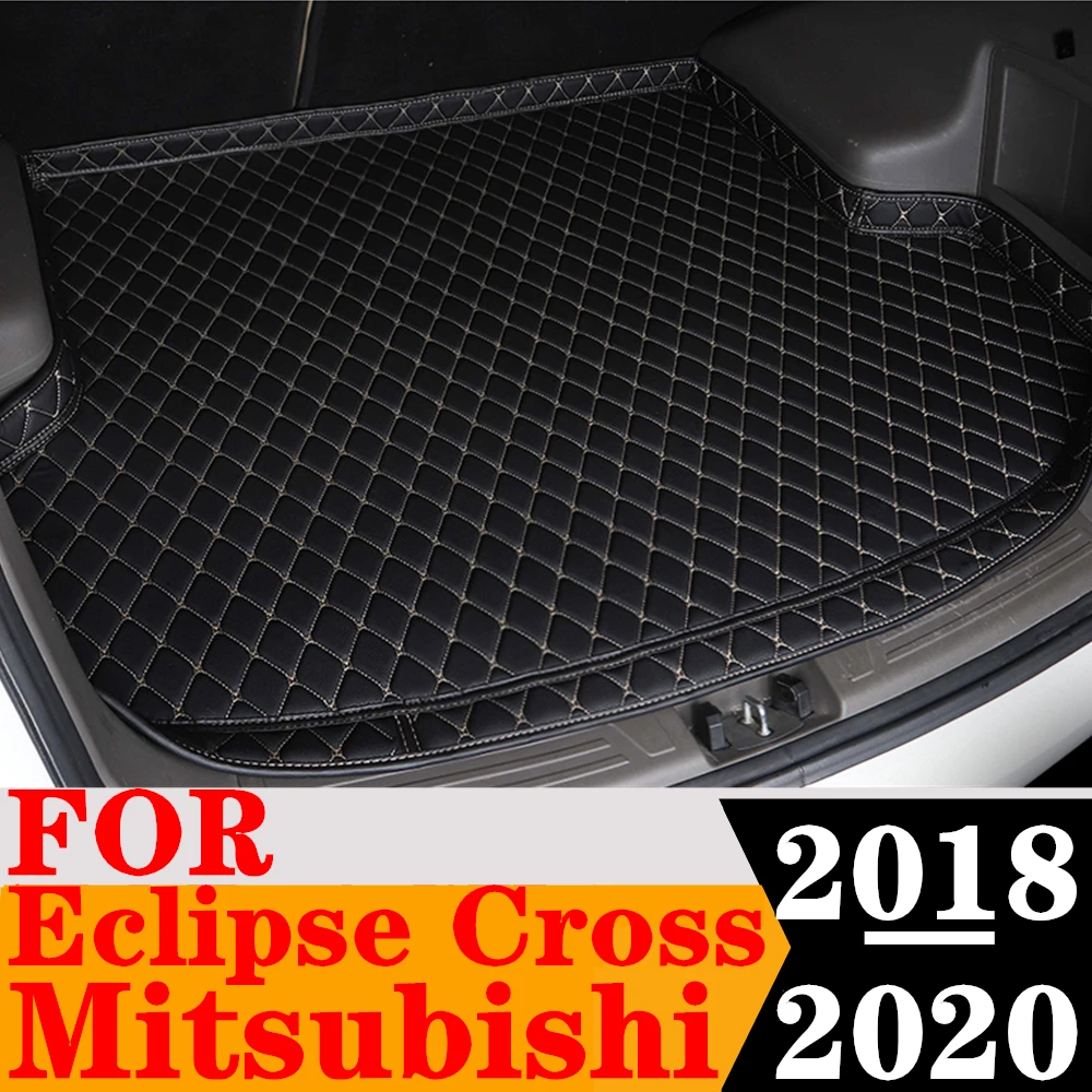 High Side Car Trunk Mat For Mitsubishi Eclipse Cross 2020 2019 2018 Custom Fit XPE Tail Boot Tray luggage Pad Rear Cargo Liner