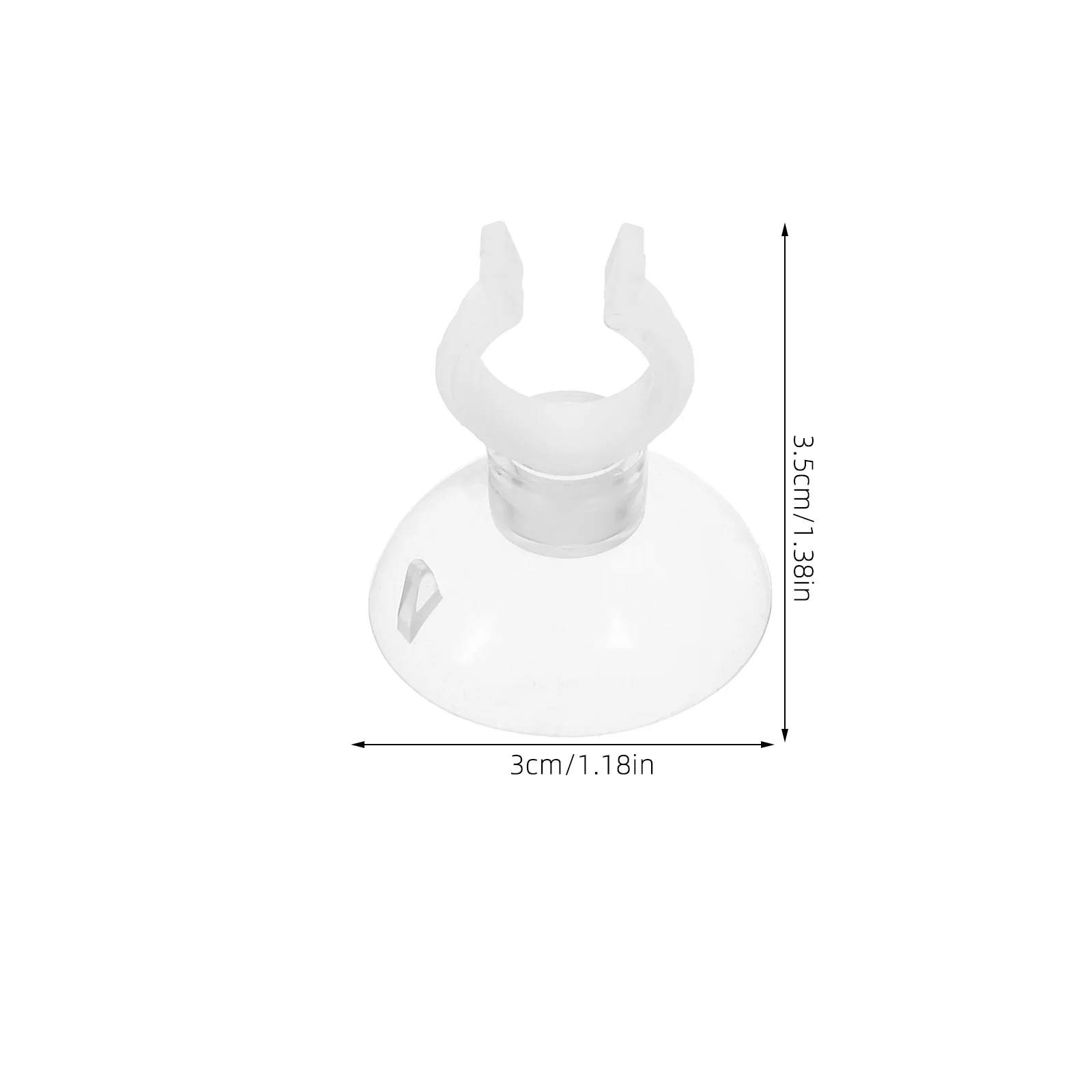 Clip per ventosa per acquario da 20 pezzi Clip di fissaggio per tubo flessibile in ABS trasparente Supporti per tubi dell'acqua dell'acquario Installazione semplice