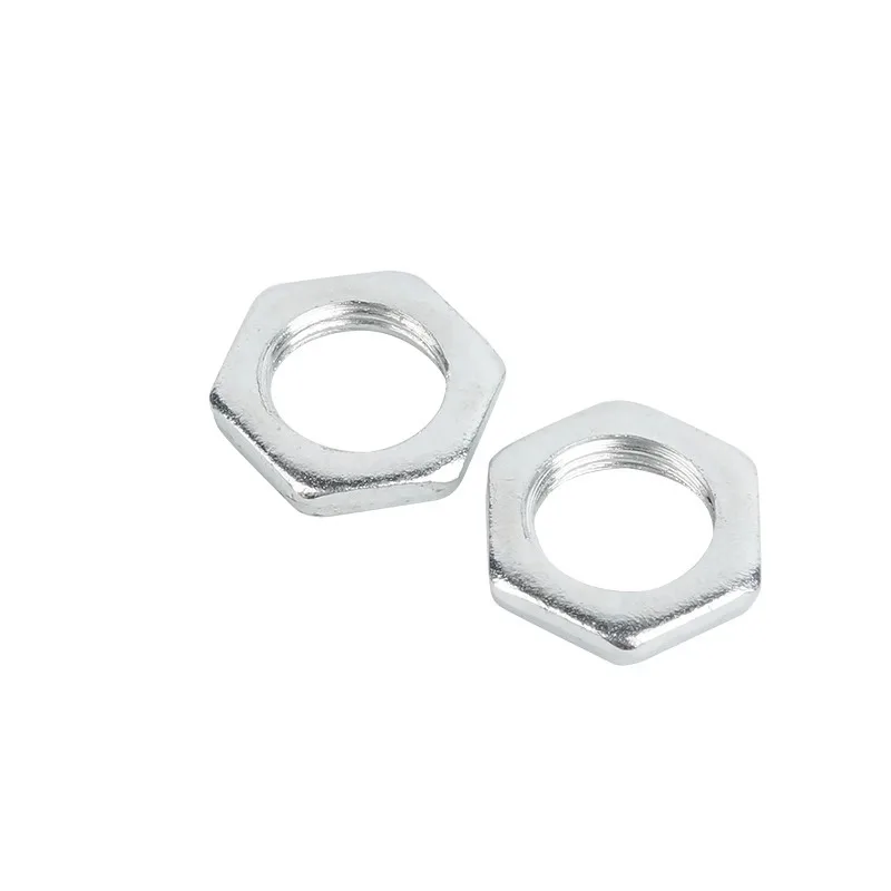 10pcs Hex Thin Nut M8 M6 M8 M10 M12 M14 M16 M18 Galvanized Iron Hexagon Thin Nut Fine Tooth Hexagonal Nut