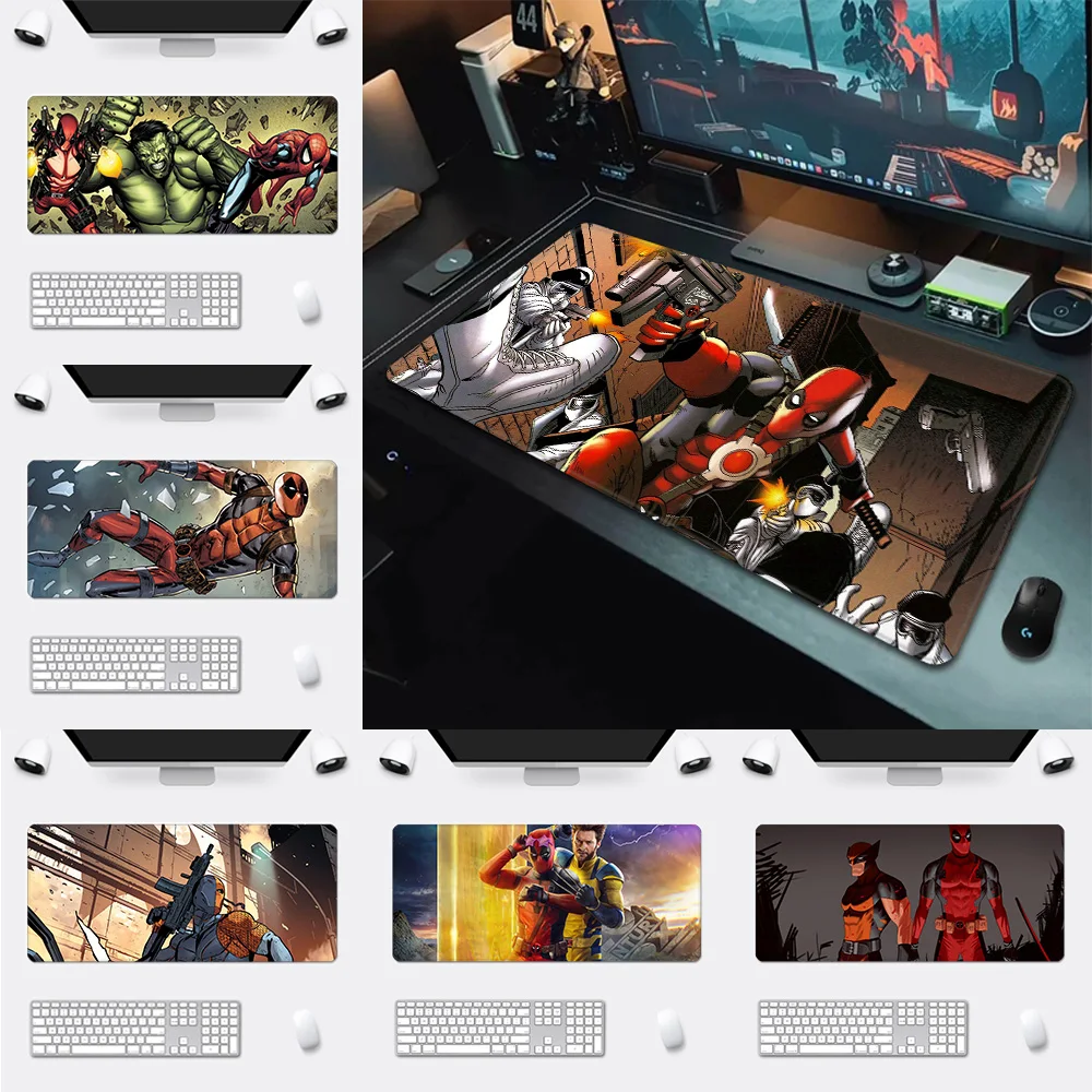 deadpool & wolverine Mousepad HD Printing Computer Gamers Locking Edge Non-slip Mouse Pad XXL90x40cm Keyboard PC Desk Pad