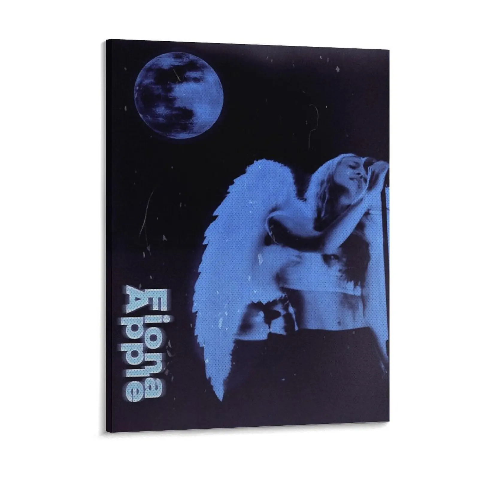 Fiona apple and the blue moon design Canvas Painting Wall Cave Decoration Plaques Custom Framed Wall Paintings