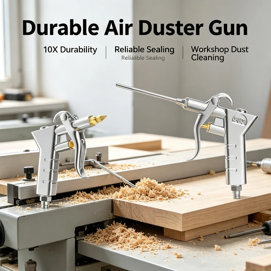 Alloy Pneumatic Air Blow Gun High Pressure Air Duster Gun Adjustable Airflow Air Compressor Cleaning Gun