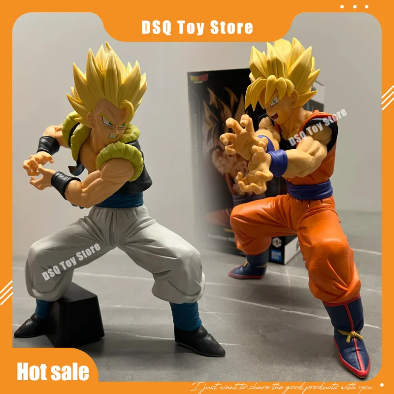 

Japanese Genuine Glasses Factory Dragon Ball Z The Appearance Super Saiyan 3 Gotenks Figure Toy Desktop Ornament Gift