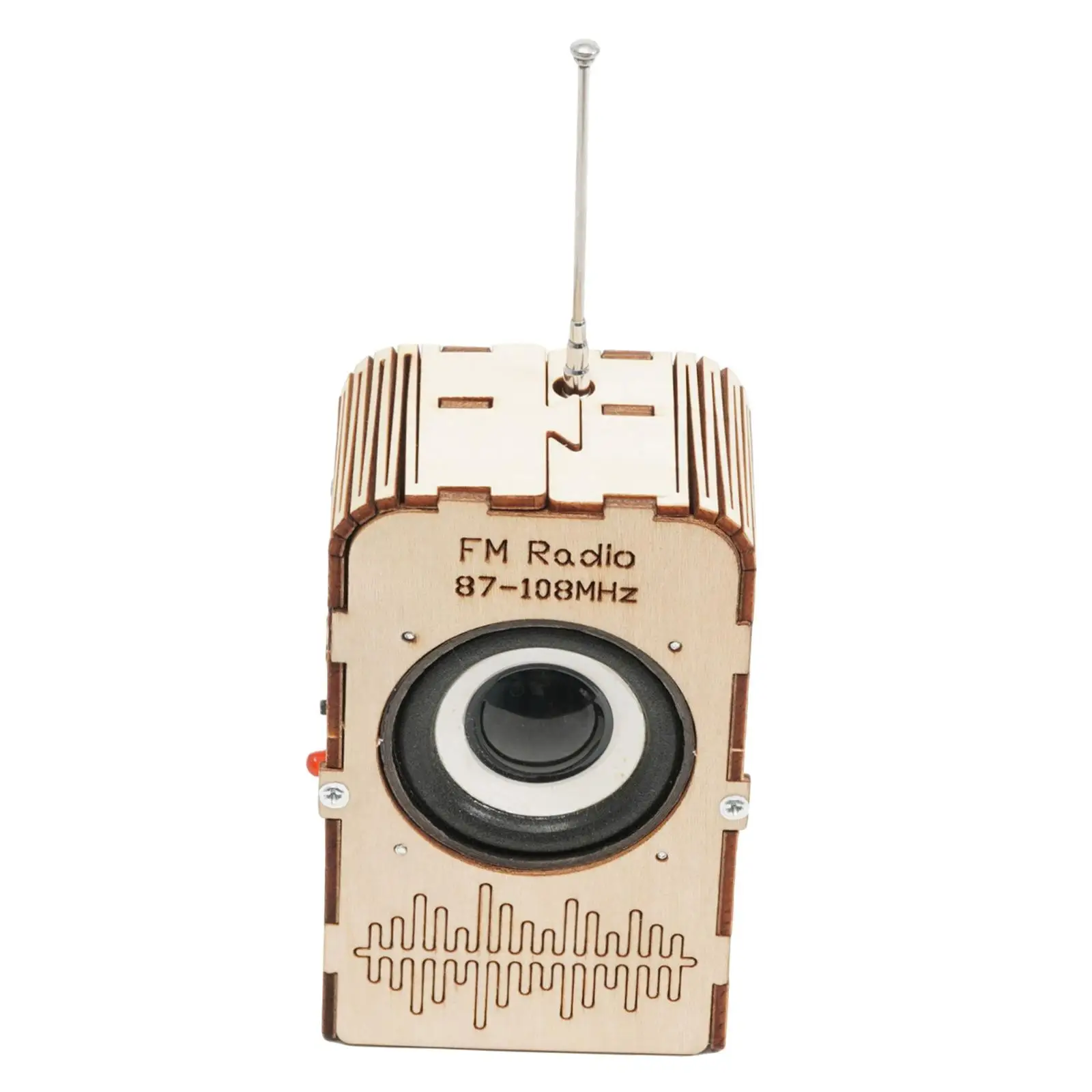 DIY FM Radio Model Wood Assembly 3D Puzzle for Teens Children Birthday Gift