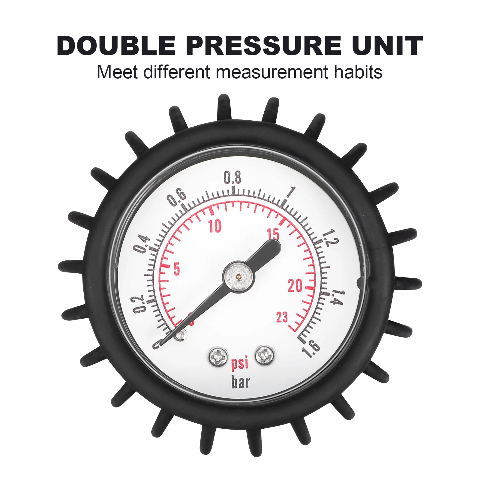 Inflatable Boat Pressure Gauge Gauge PVC Barometer Air Measure Tool Kayak SUP PSI BAR Reader for Outdoor Activities