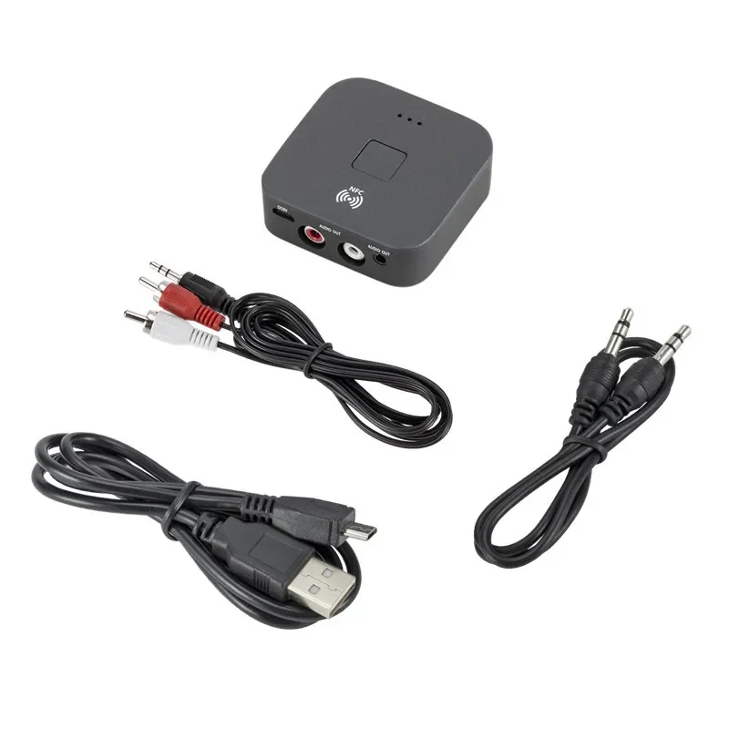 Bluetooth-kompatibel Audio Receiver Transmitter 2 IN 1 3,5mm AUX Jack RCA Stereo Musik Wireless Adapter für TV PC Auto Lautsprecher