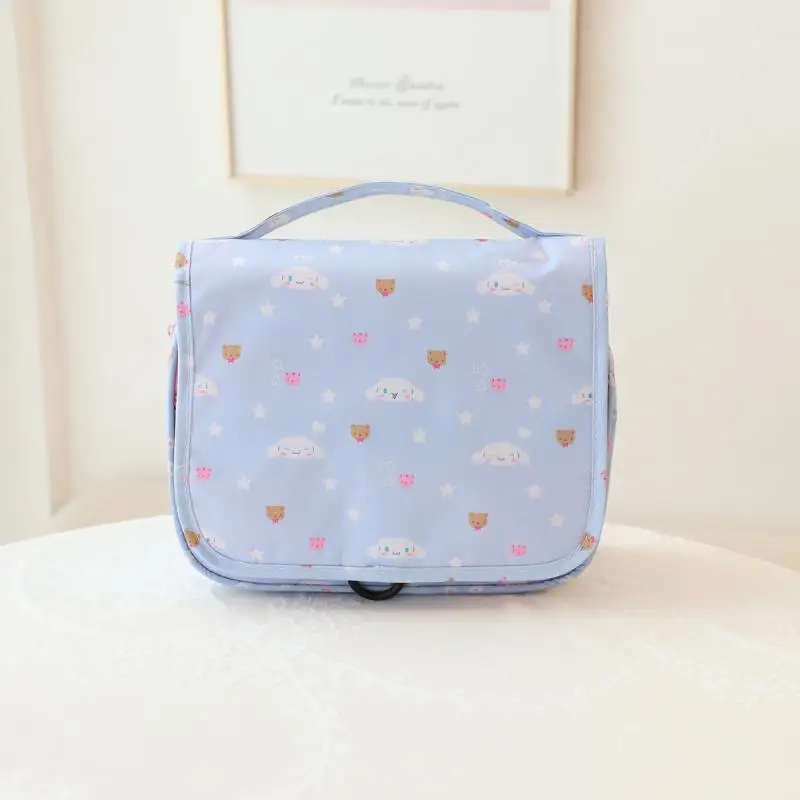 Anime Sanrioed Kawaii Hello Kittys Cinnamoroll My Melody Cartoon Kuromi Hanging Toiletry Bag borsa per cosmetici impermeabile