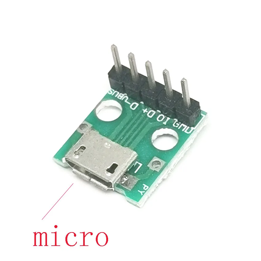 1-10 шт., адаптер MICRO USB Для DIP-адаптера