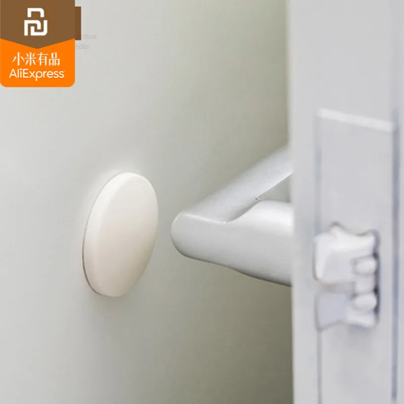 Xiaomi-almohadilla Anticolisión de silicona para puerta, accesorio redondo de silicona para puerta, pegatina trasera, silenciador, Tope de puerta