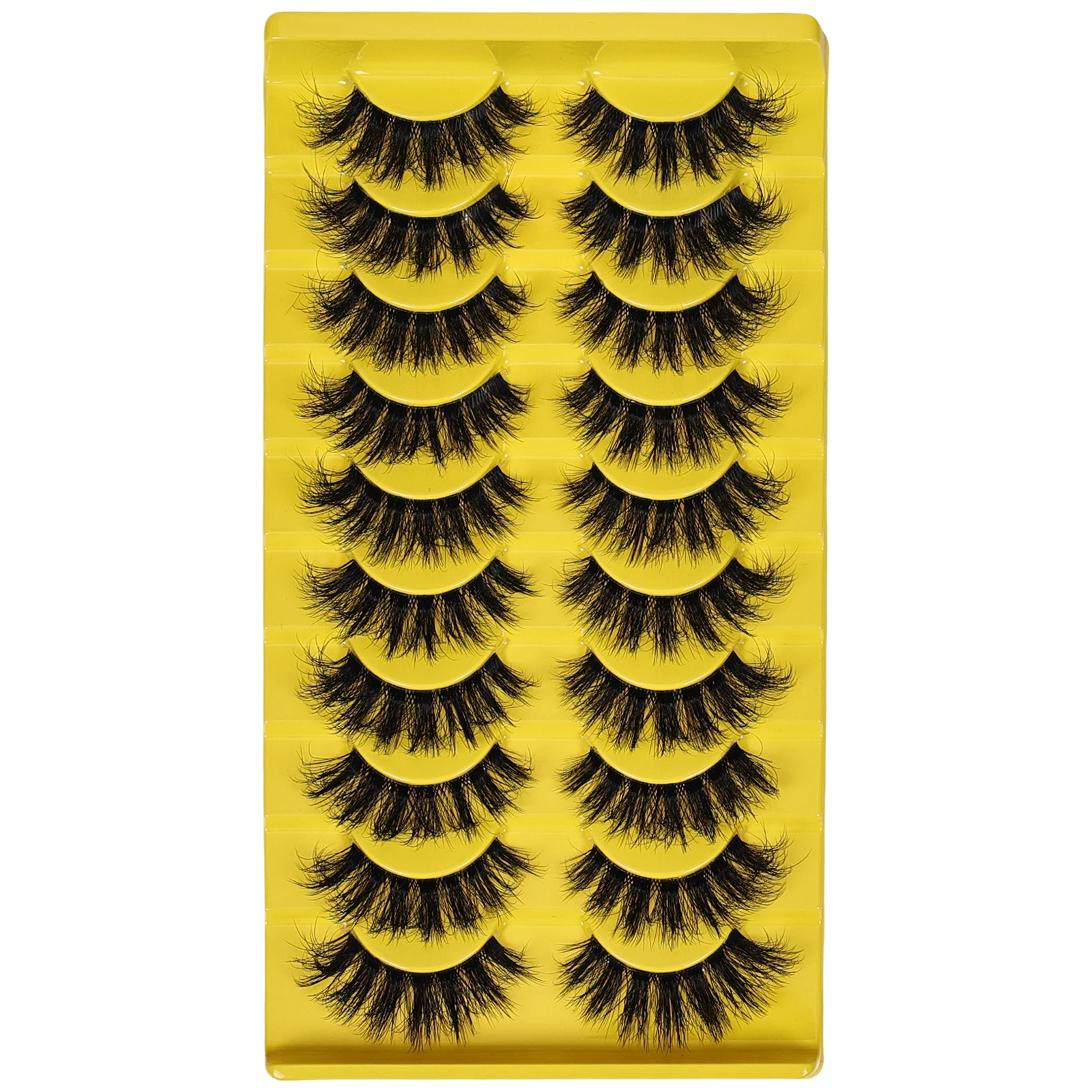 Cílios Postiços Fofos 3D, Cílios Grossos, Cílios Sujos Falsos, Cílios Postiços, Cílios Dramáticos, 10 Pares