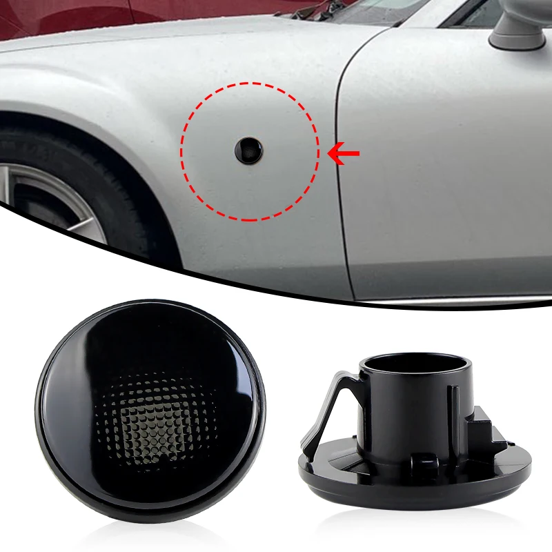 2PCS For Mazda MX5 MX-5 Mk1 Mk2 Mk3 1989-2015 NA NB NC OEM#:NH5251120C Side Marker Lights Lens Turn Signal Shells Housing Cover view 6