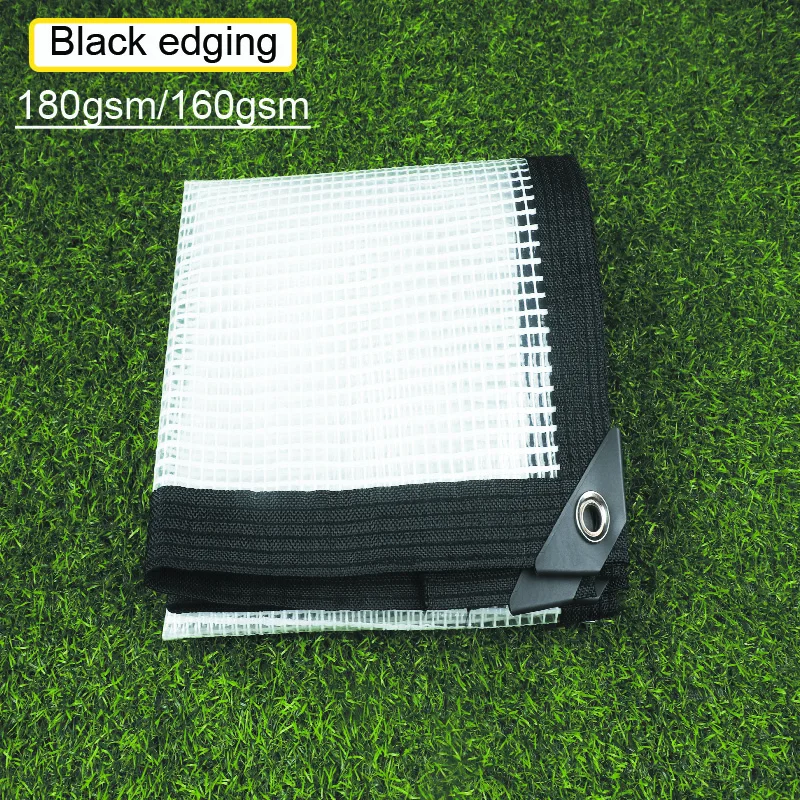 

Black Edging PE Grid Rainproof Cloth Outdoor Waterproof Canopy Garden Flower Balcony Courtyard Transparent Tarpaulin