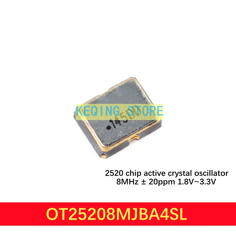 50PCS  2520 8MHz ±20ppm 1.8V~3.3V OT25208MJBA4SL