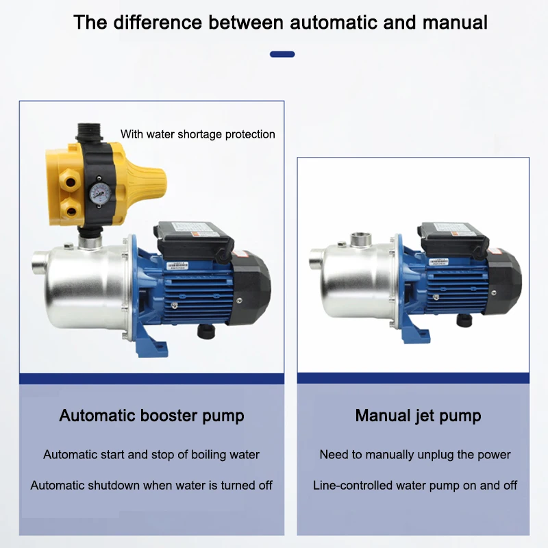 Stainless steel jet pump jet self-priming pump Home fully automatic well water pump 220/380 water pump