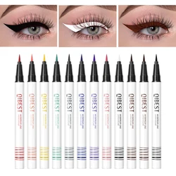 12 Colors Matte Liquid Eyeliner Set Rainbow Colorful Eyeliner Pencil Pigmented Waterproof Long Lasting Gel White Eye Liner Pen