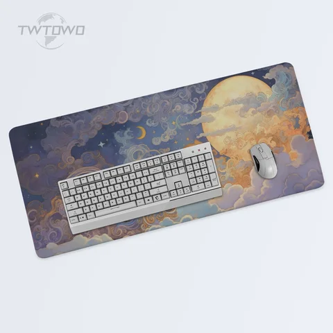 Коврик для мыши TWTOWO XL с дизайном Лунного Неба и Моря — внешний вид товара