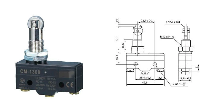 

Detu DETU column roller type travel microswitch CM-1309