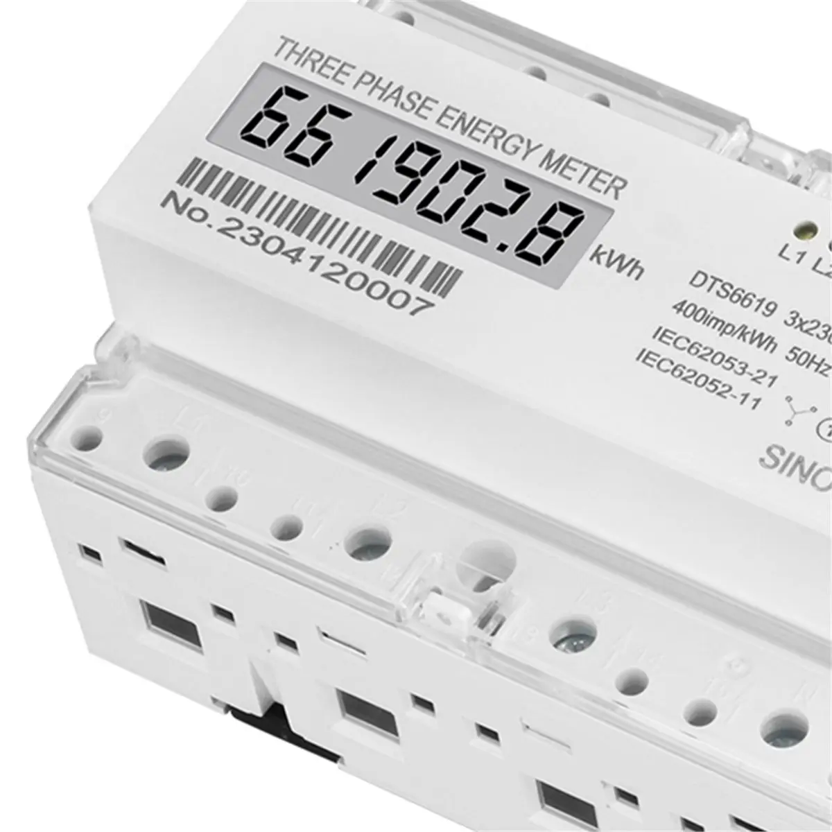 Best sales 2026 3 Phase 4 Wires Analog / Digital Meter 7P KWh Electrical Power Consumption Monitor DIN Rail AC 400V 100A view 6