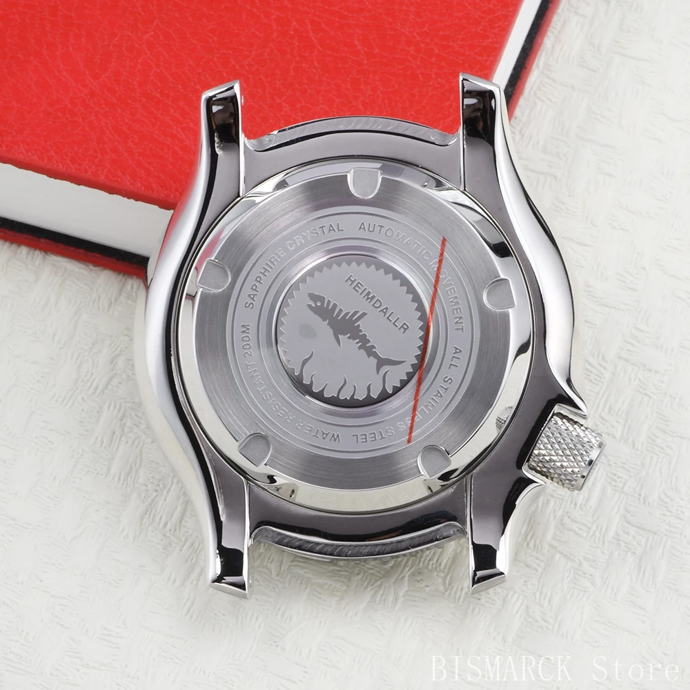 HEIMDALLR Watch Case Pufferfish Fish Case 8 o'clock Crown Suitable for NH35 Movement Sapphire Crystal