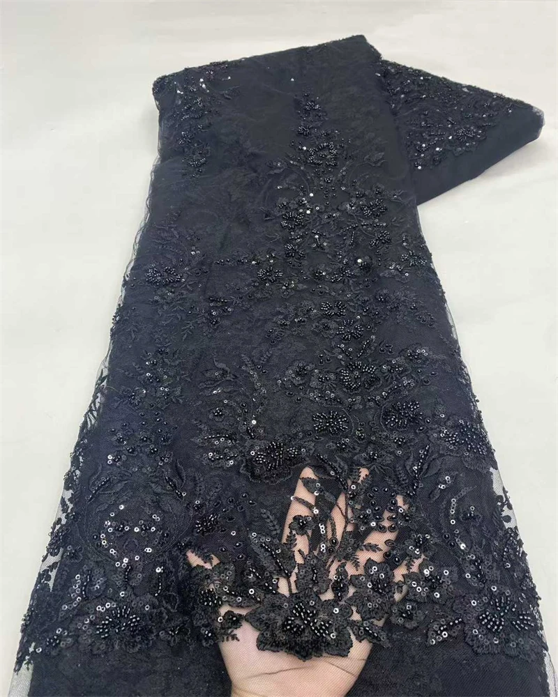 チュールレース アフリカレース生地 2025年 高品質 刺繍レース生地 ウェディングドレス縫製用