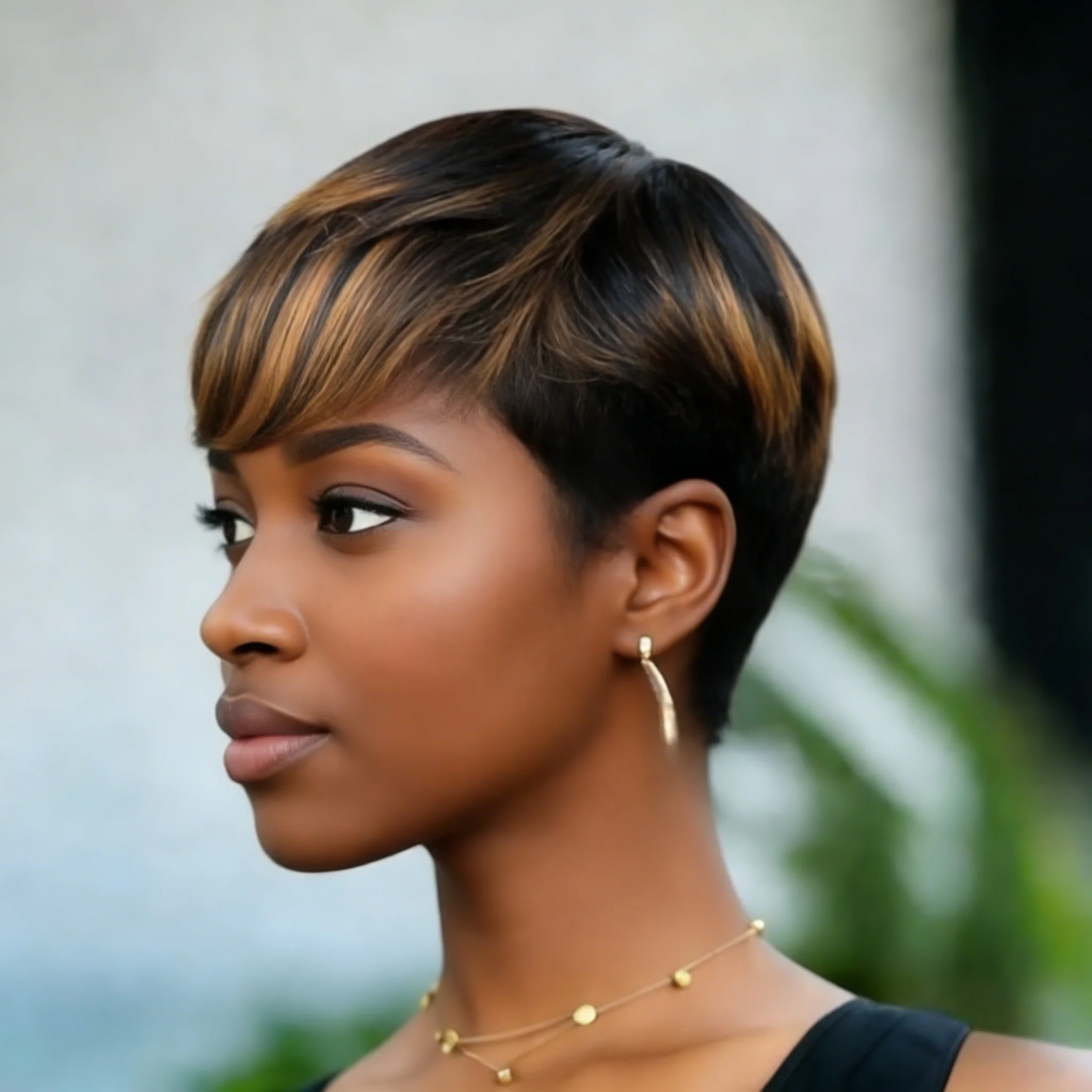 Pixie Cut Brazilian Human Hair Wig for Women