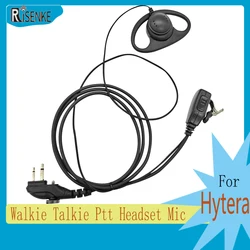 RISENKE-fone de ouvido para Hytera Radio Walkie Talkie, Ptt Mic Headset, TC508, BD502i, PD402i, TC610, PD482i, BD552i, PD502, PD562