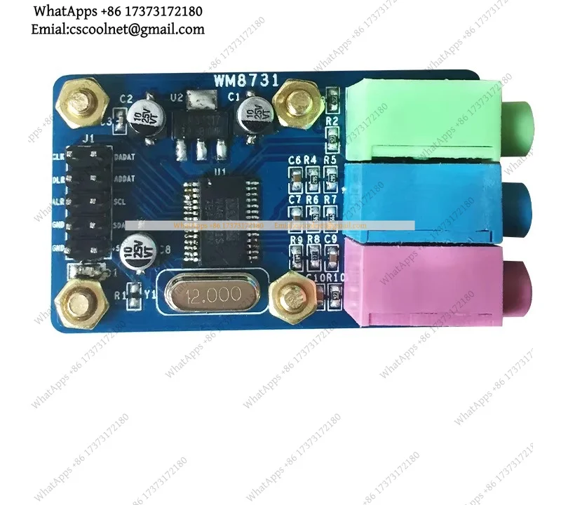 YX2 WM8731 Audio Codec Module Stereo ADC DAC Mic Headphone Driver