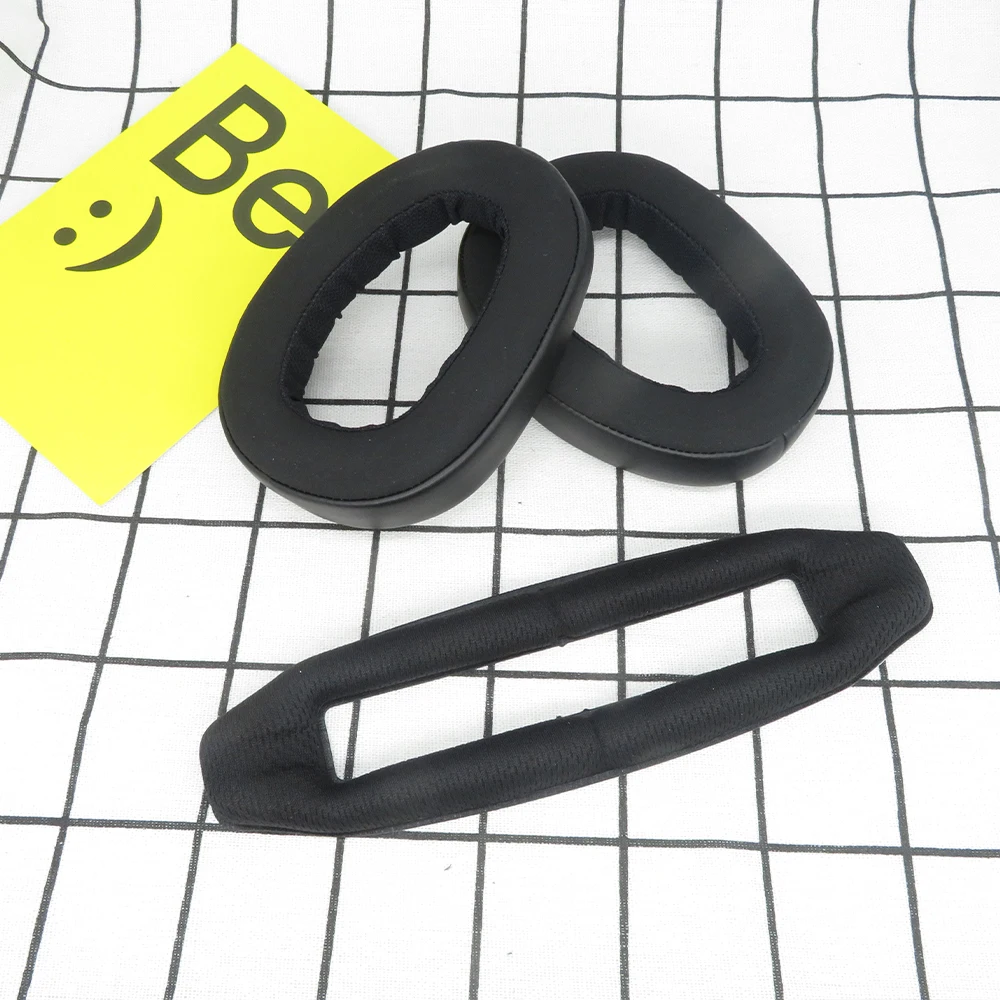 แผ่นรองหูฟังสำหรับ Sennheiser GSP500 GSP600 GSP 500 600หูฟัง Headpad Earcushions โปรตีน Velour Pads แผ่นรองหูฟังโฟมหน่วยความจำ