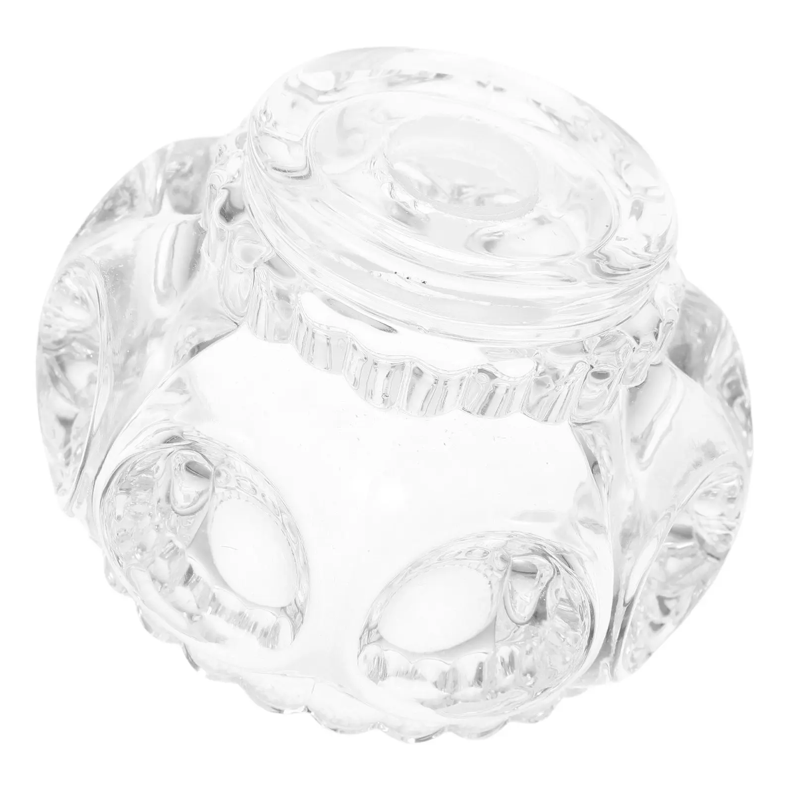 

Clear Glass Table Lamp Shade Elegant Globe Design for Home Aromatherapy Wax Melting Lamps Wall Lights Replacement Light Globe