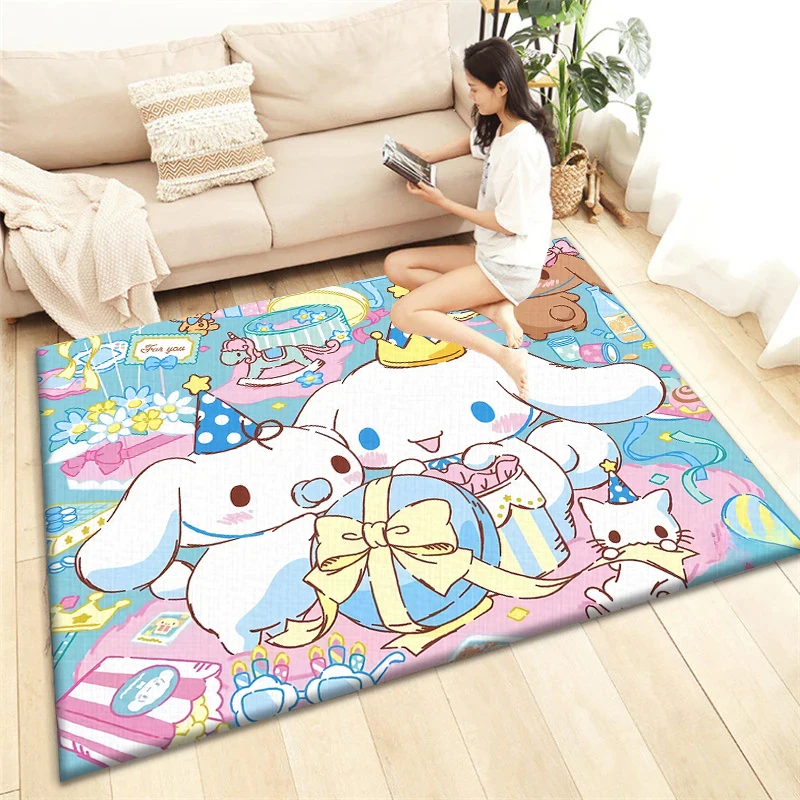 Cinnamoroll  Carpet for children,Living room Bedroom floor mat Kitchen mat Children's Bedroom Mat,room decor，Children‘s Art.