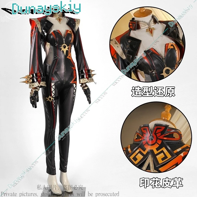 Mavuika Natlan New Role Play Cosplay Costume Wig God Fire The Seven Genshin Impact Pyro Archon Game Suit Sexy Halloween Party