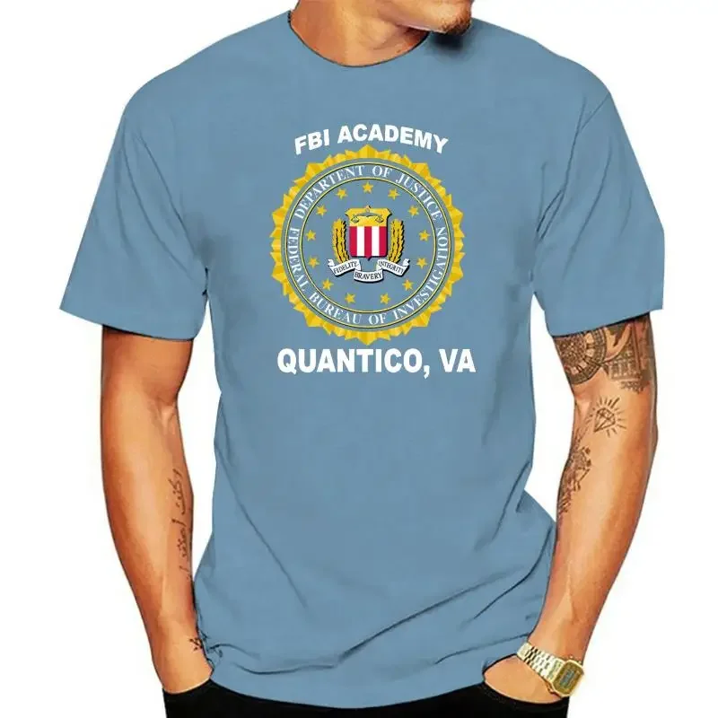 2024 funny summer FBI Academy Quantico T-Shirt Tees - Custom Mens men clothing  graphic t shirts  harajuku  oversized t shirt