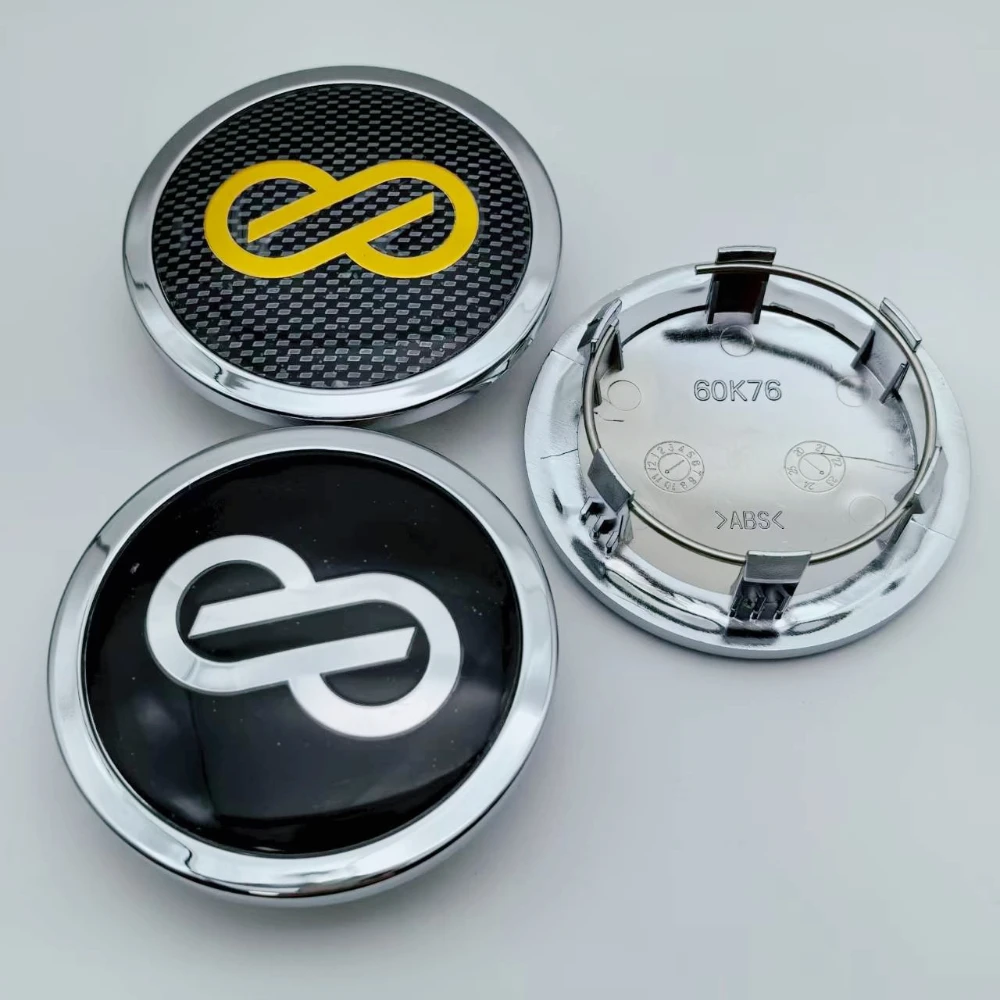 

4pcs 76mm (I.D 60mm) JDM ENKEI Logo Emblem Car Wheel Center Caps Rim Hubcaps Lid Wheels Hub Centre Cover Replace Car Accessories