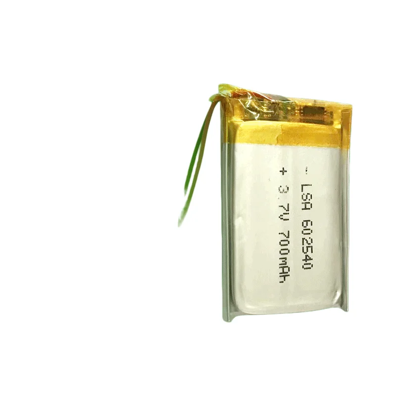 

Перезаряжаемая полимерная литиевая батарея 3.7V 602540 700mAh для медицинских устройств, аварийного освещения и косметических приборов