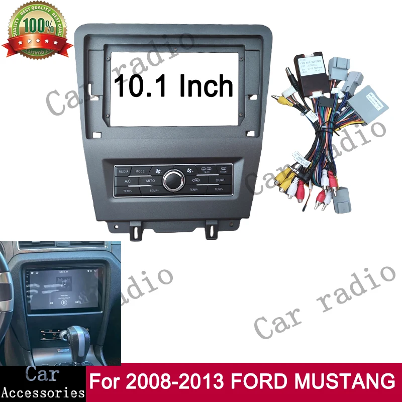 

Для 2008-2013 FORD MUSTANG с кнопкой, автомобильный радиоприемник, Android стерео рамка, плеер, 2Din, головное устройство, лицевая панель, крышка приборной панели