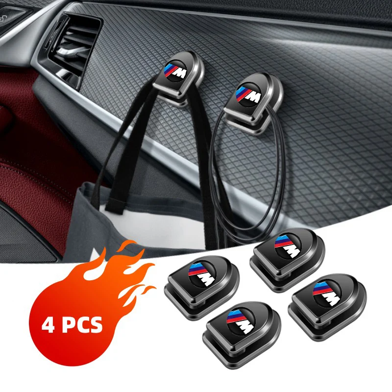 4pcs Car Hooks Keychain Invisible Hanger Fastener Clip For BMW E93 F10 F20 F30 F40 F15 F25 F26 F31 F49 F86 M3 M5 X3