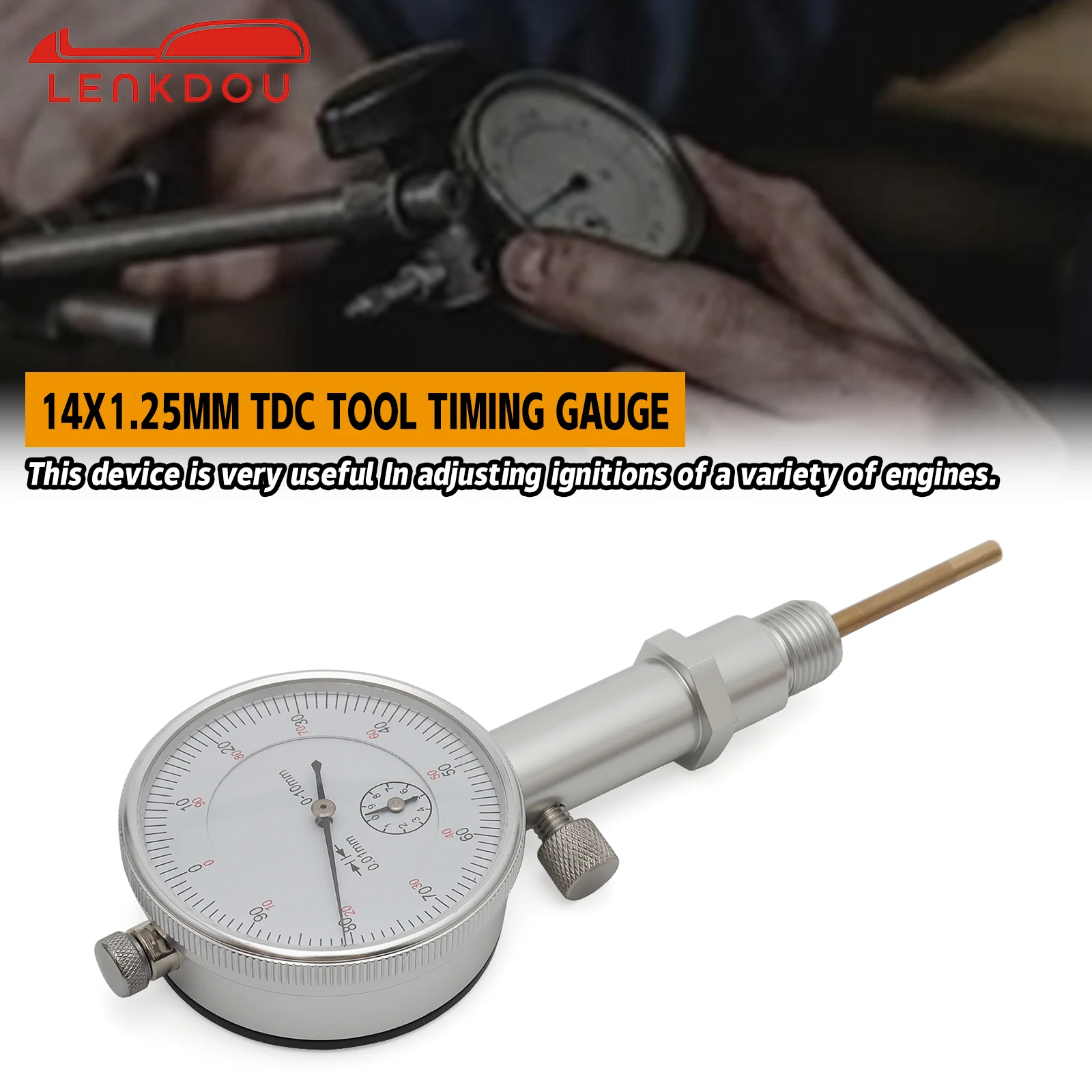 

14mm 18mm Thread Dial Indicator Gauge Tool Precision Meter 0.01 Resolution Accuracy Measurement Instrument Tools