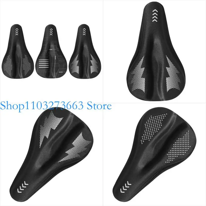 

R6FE Gel Bike Cover Padded Bicycles Saddle Covers Comfortable Bike Cushion