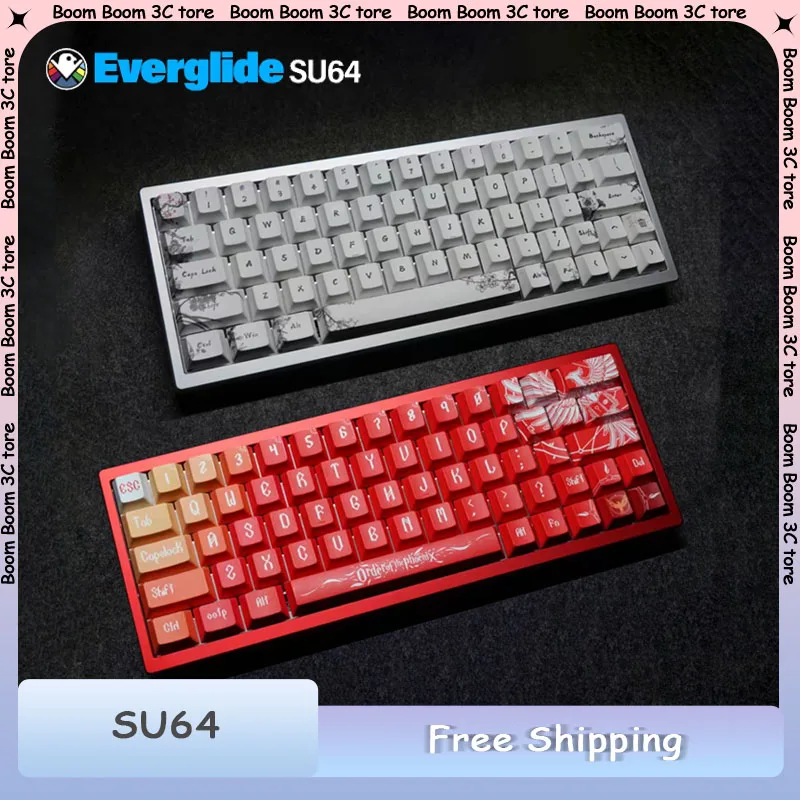 

Original Everglide SU64 PCB RT 0.001MM Rapid Trigger SOCD DKS ADC MT Drict Connection 2304khz Scan Rate GH60 Layout FPS Keyboard