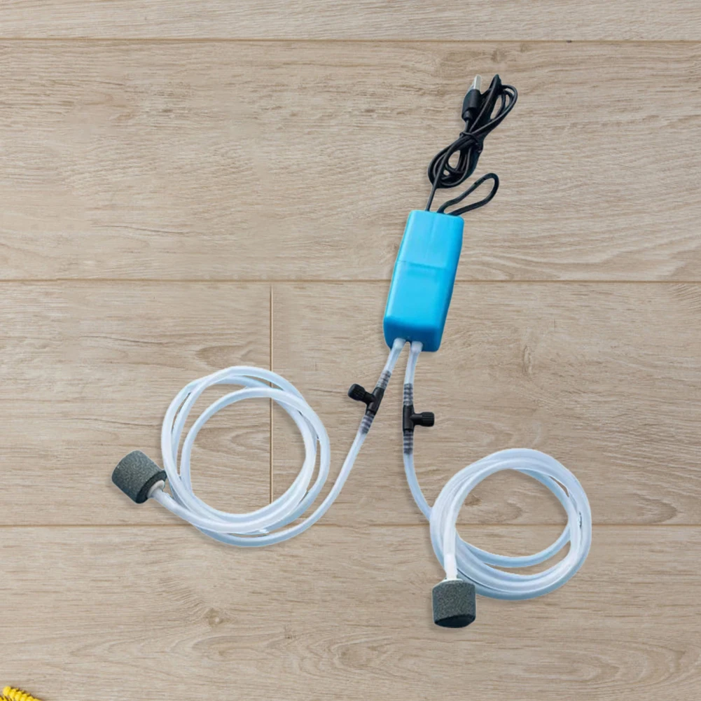 Portable Mini Small Oxygenator USB Small Oxygenator Fish Tank Silent Air Compressor Aerator Portable Fish Tank Accessories