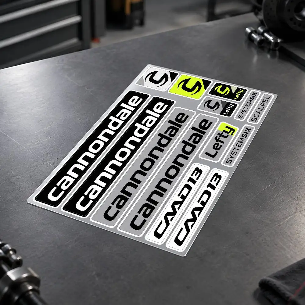 C-Cannondale Motorcycle Decal Sticker Kit Reflective Graphics For Helmet Tank Fairing Body Custom Bike