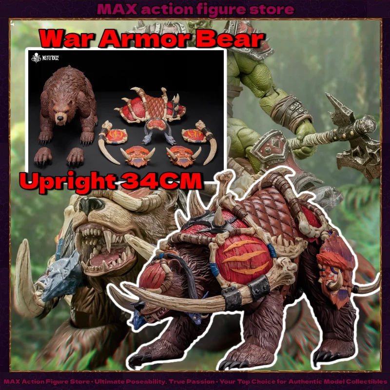 

In Stock Metytoyz Tribal Armor Giant Bear Mount War Behemoth Movable Animal Model Ornament Upright 34CM Collection Gift·
