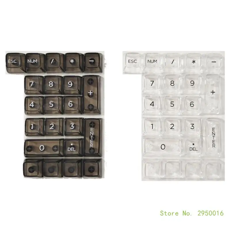 22keys Ice Keycaps Effortless Setups Keycaps for Numeric Keyboard Keyboard Customization Keycaps