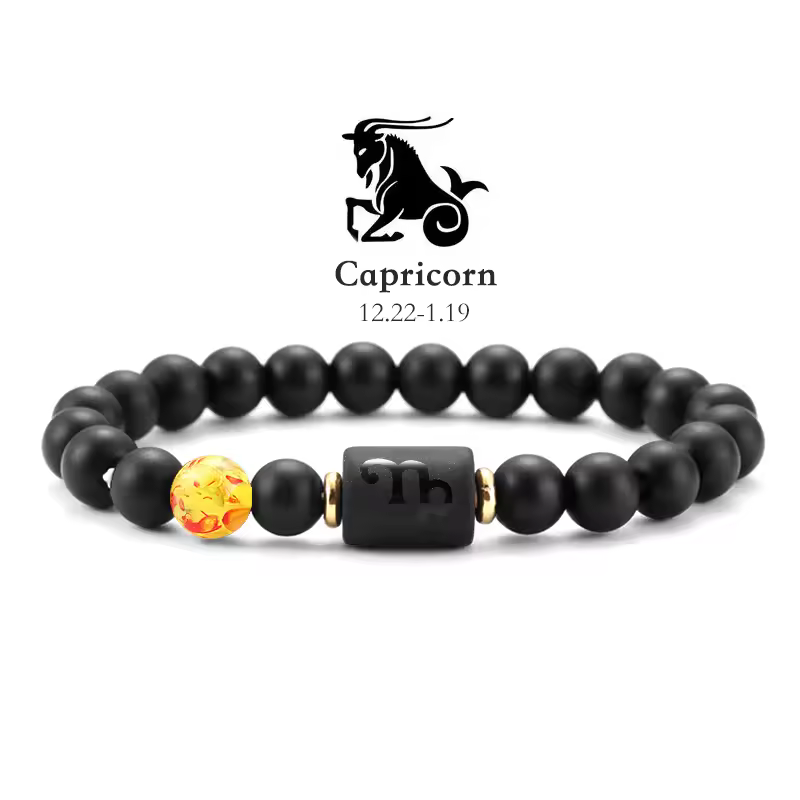 12 Zodiac Bracelets Natural Stone Cancer Virgo Leo Libra Bracelet Couples Friendship Gifts Bracelets jewelry pulsera hombre - Image 40