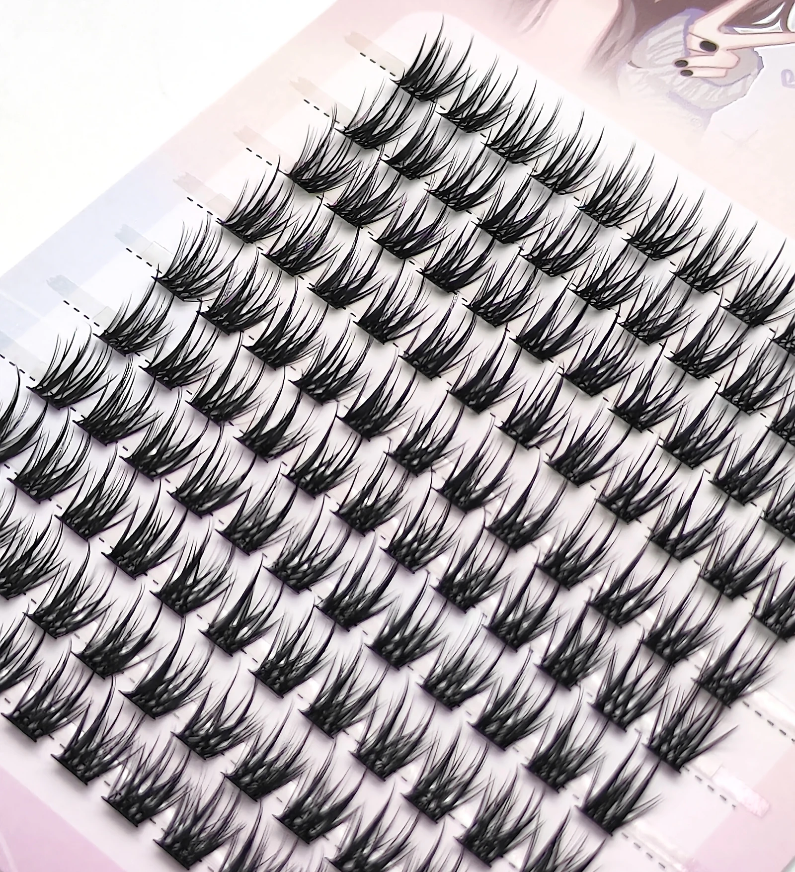 Cluster Wimpern verlängerungen c Curl Volumen selbst klebende Wimpern Bündel natürliche weiche segmentierte Wimpern Make-up DIY Yushan