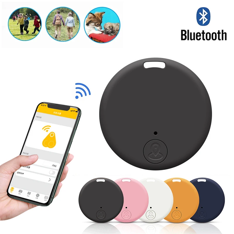 TNCE Mini GPS Tracker Mobile Bluetooth Anti-Lost Device Round Anti-Lost Device Pet Kids Bag Wallet Tracking Smart Finder Locator